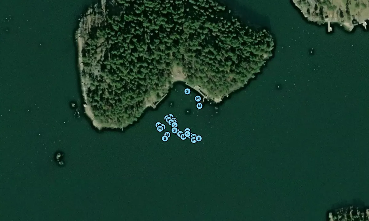 Satelite image of Trälhavets Båtklubb Örsholmen