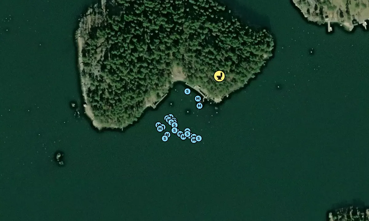 Satelite image of Trälhavets Båtklubb Örsholmen