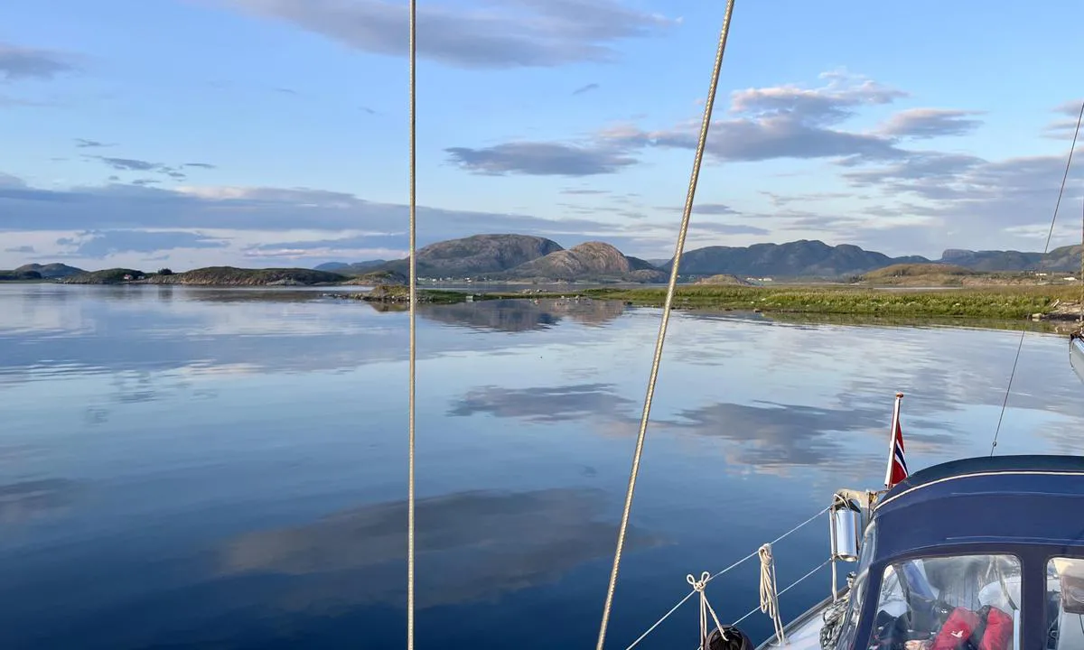 Tranøya - Vallersund: Sundet sett mot nordøst