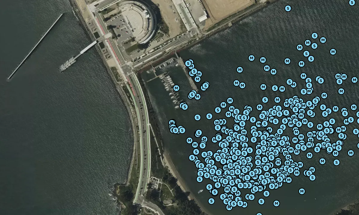 Satelite image of Treasure Isle Marina - San Francisco