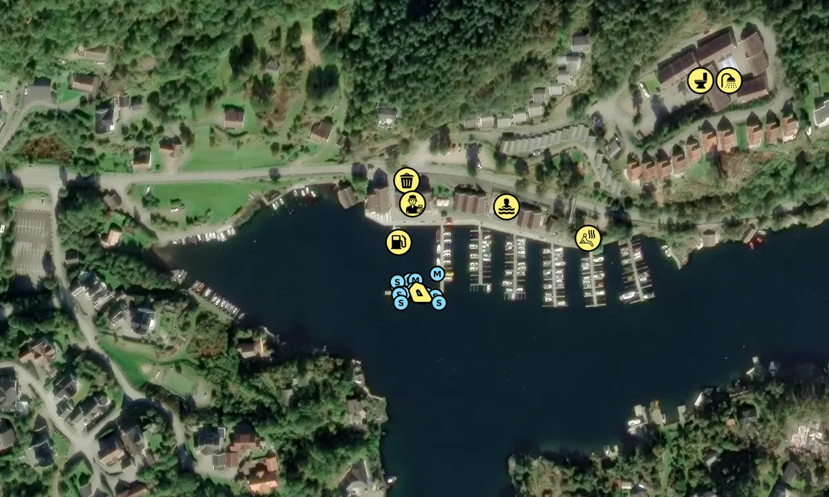 Satelite image of Tregde Marina
