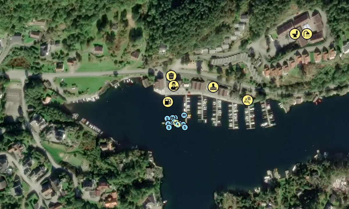 Satelite image of Tregde Marina