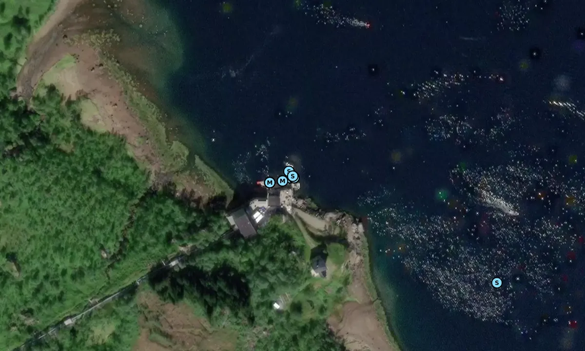 Satelite image of Trollfjorden - Digermulen