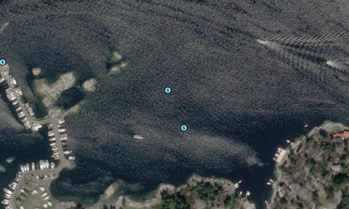 Satelite image of Trosbyfjorden - ved Sjøterrassen