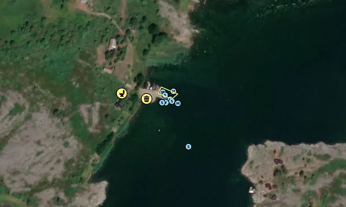 Satelite image of Trunsö gästbrygga