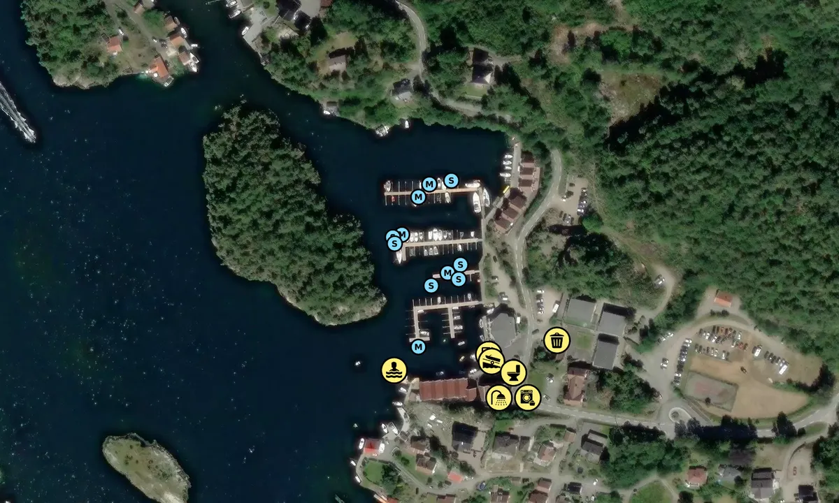Satelite image of Trysnes Brygge