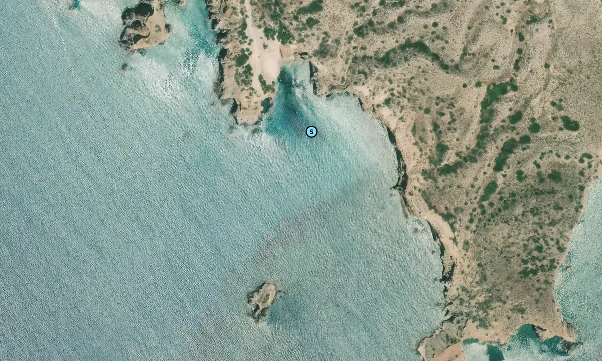 Satelite image of Tsigrado Beach