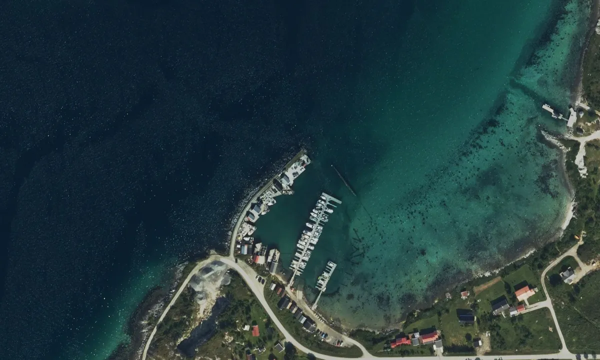 Flyfoto av Tukthuset Båtforening