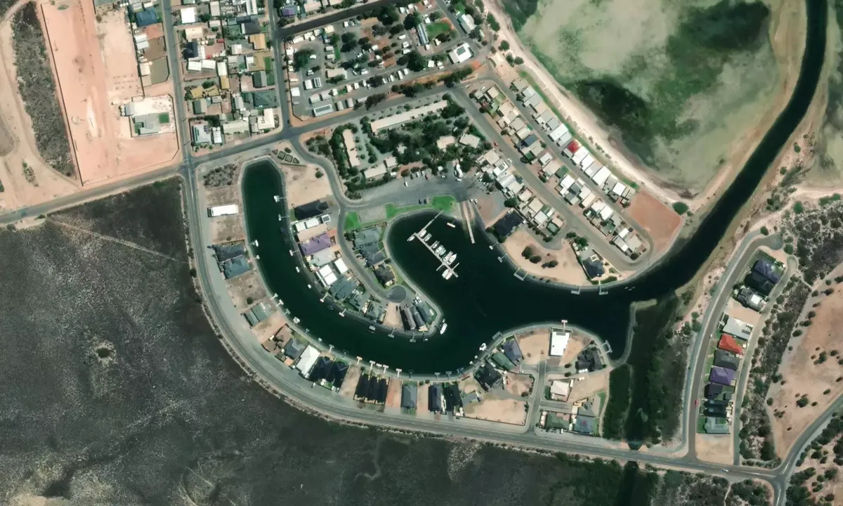 Satelite image of Tumby Bay Marina