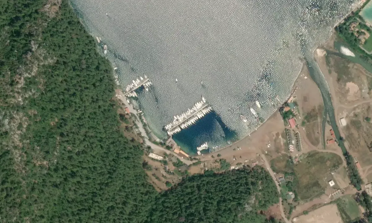 Satelite image of Turgut Ella Yacht Club