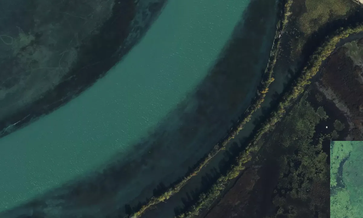 Satelite image of Turkey Bay 1