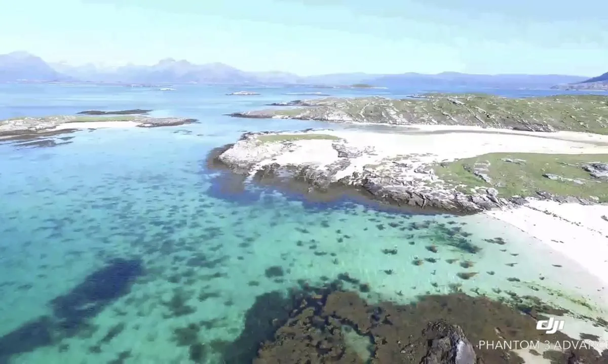 Tvillingholmen: Strendene på Sandværet.