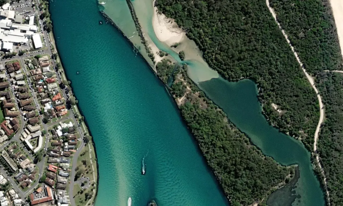 Flyfoto av Tweed River