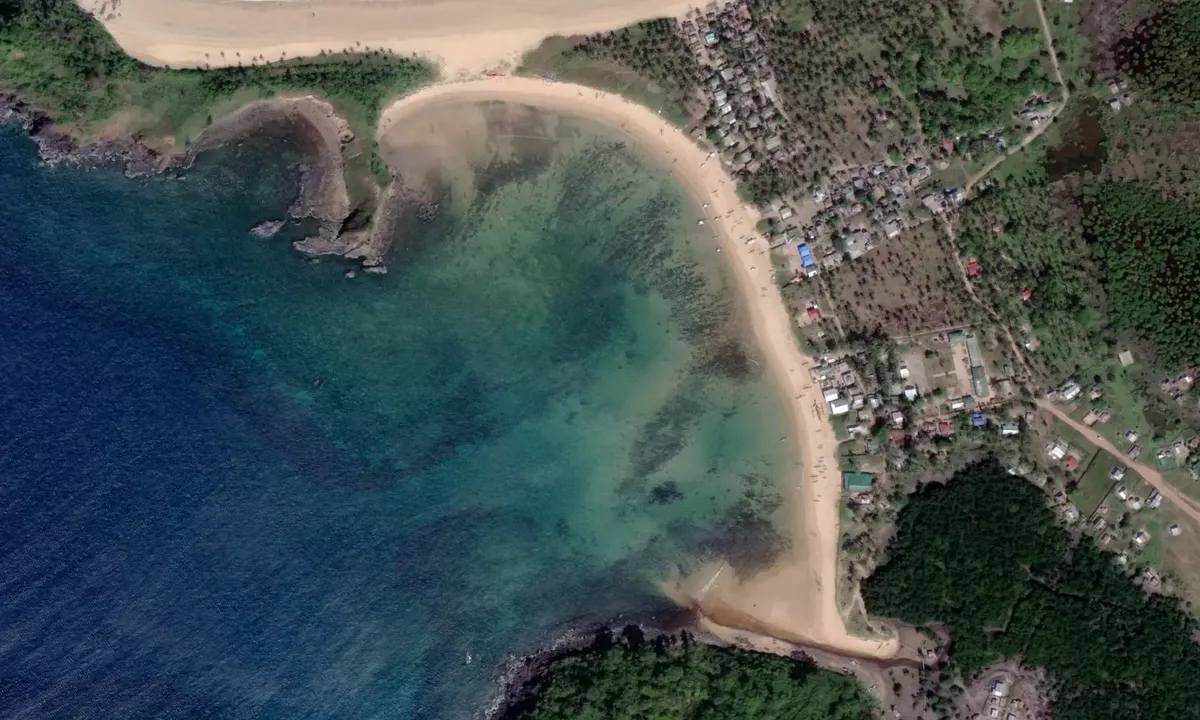 Satelite image of Twin Beach South