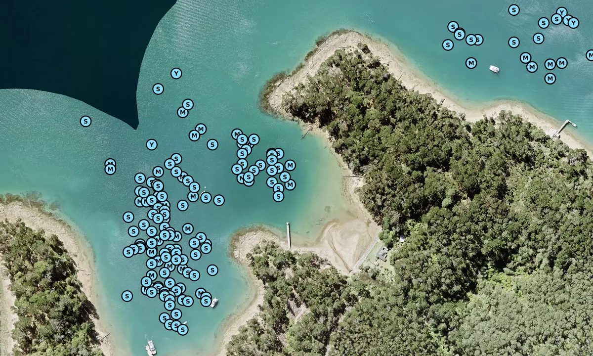 Satelite image of Two House Bay