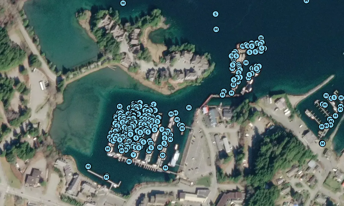 Satelite image of Ucluelet Small Craft Harbour 1