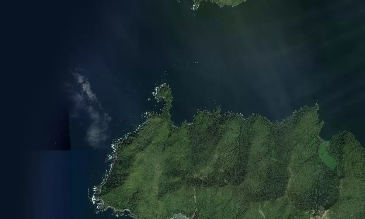 Flyfoto av Ulitka Bay