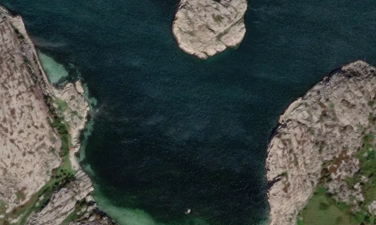 Flyfoto av Ulön -Dannemark