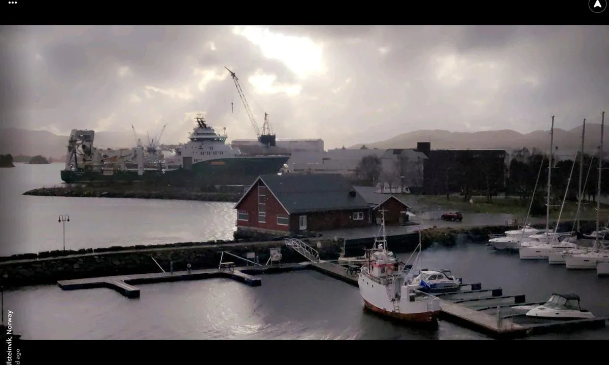 Ulsteinvik småbåthavn gjestebrygge.