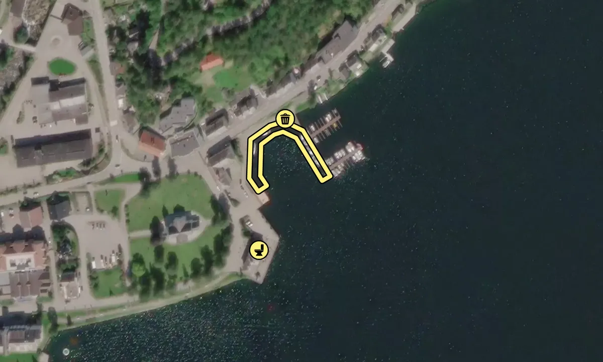 Satelite image of Ulvik Gjestehavn