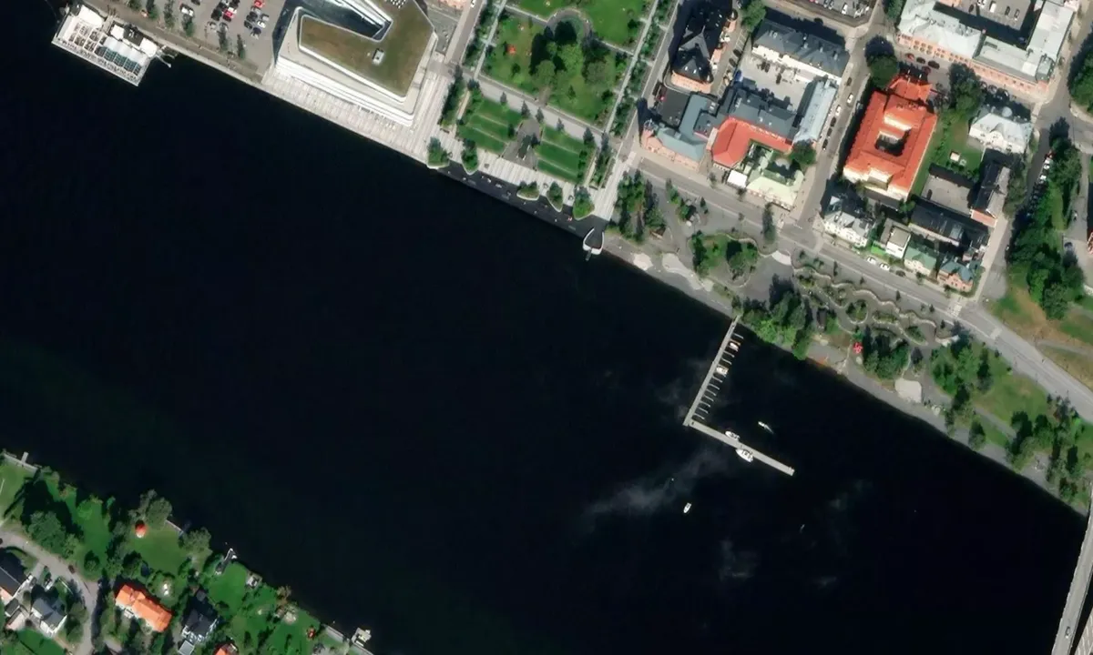 Flyfoto av Umeå