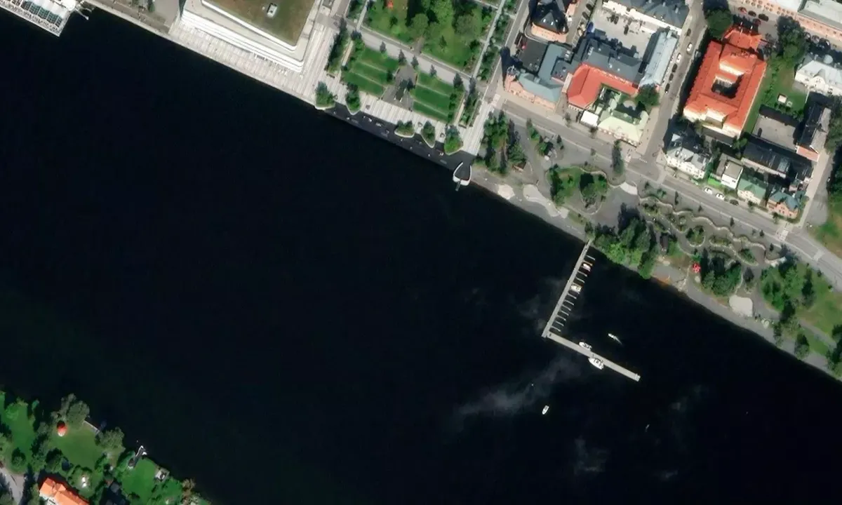 Satelite image of Umeå