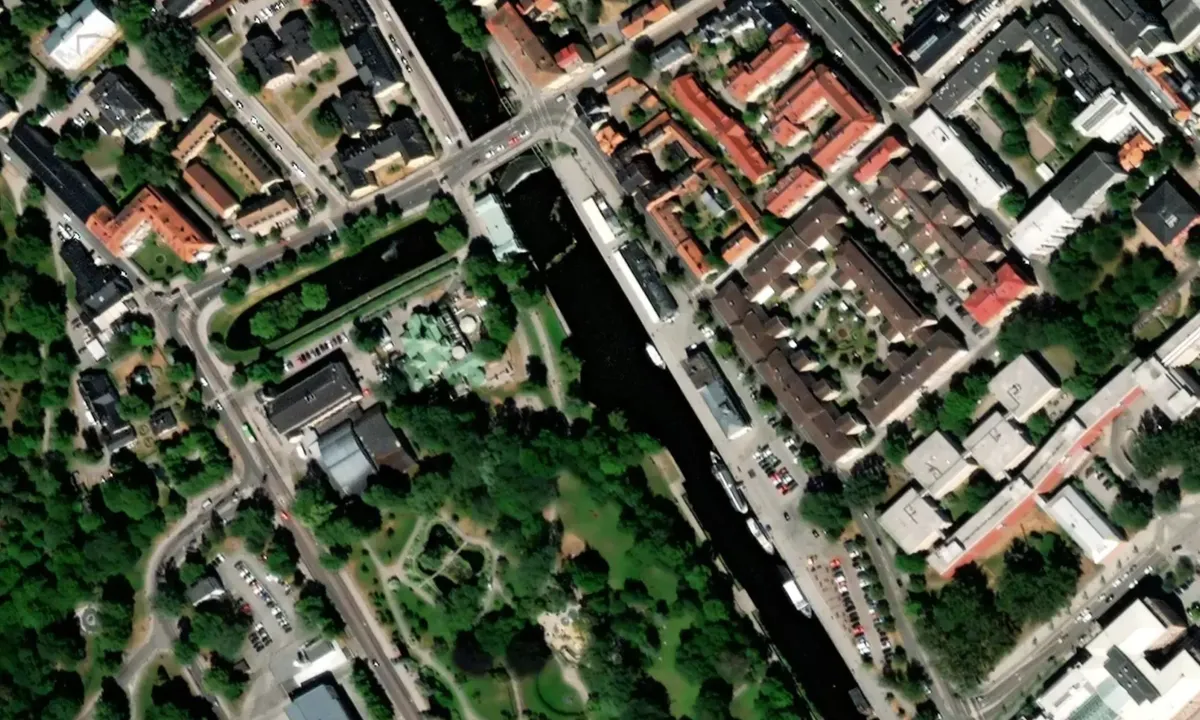 Flyfoto av Uppsala