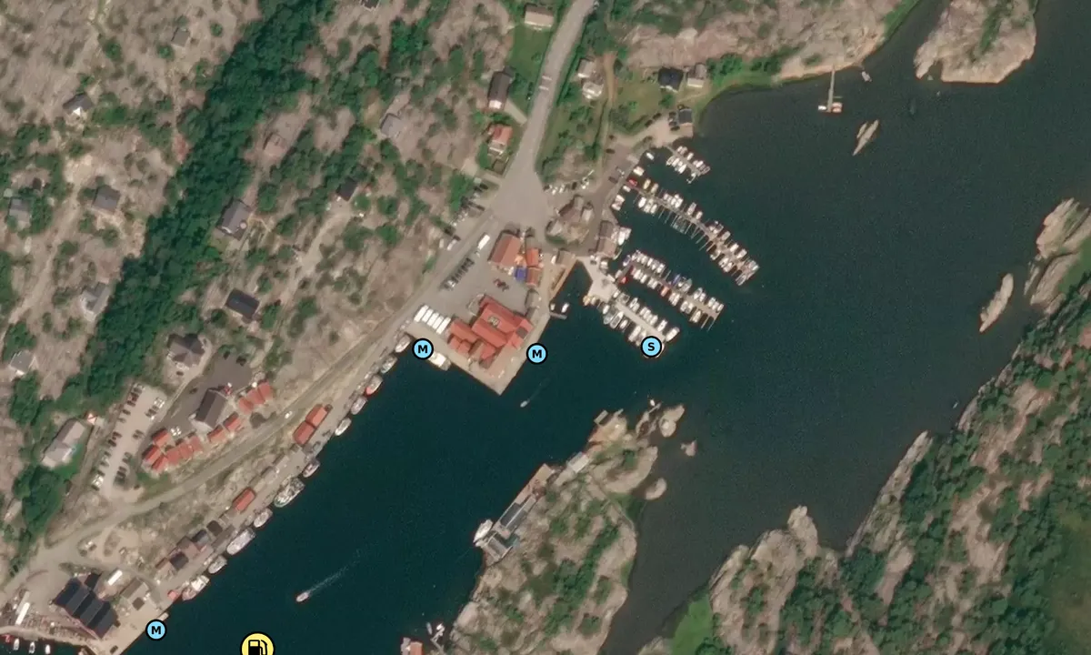Satelite image of Utgårdskilen Båtforening
