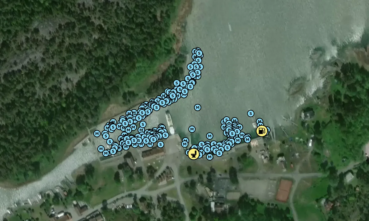 Satelite image of Utö Gästhamn