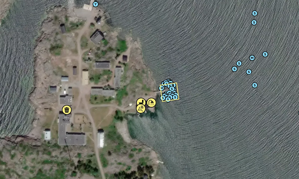 Satelite image of Utö - Hotellets Gästbrygga
