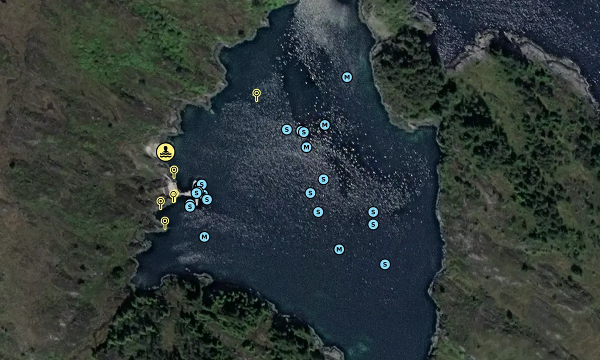Satelite image of Uttoskavågen