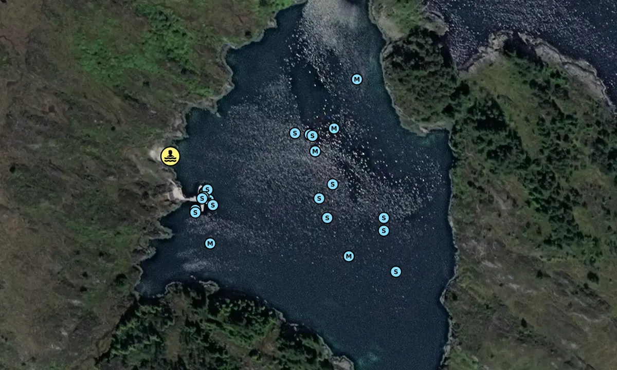 Satelite image of Uttoskavågen