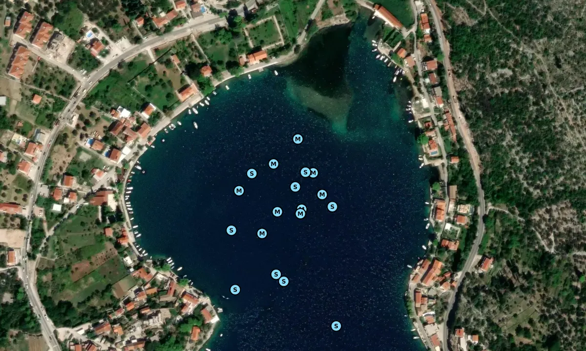 Satelite image of Uvala Batala