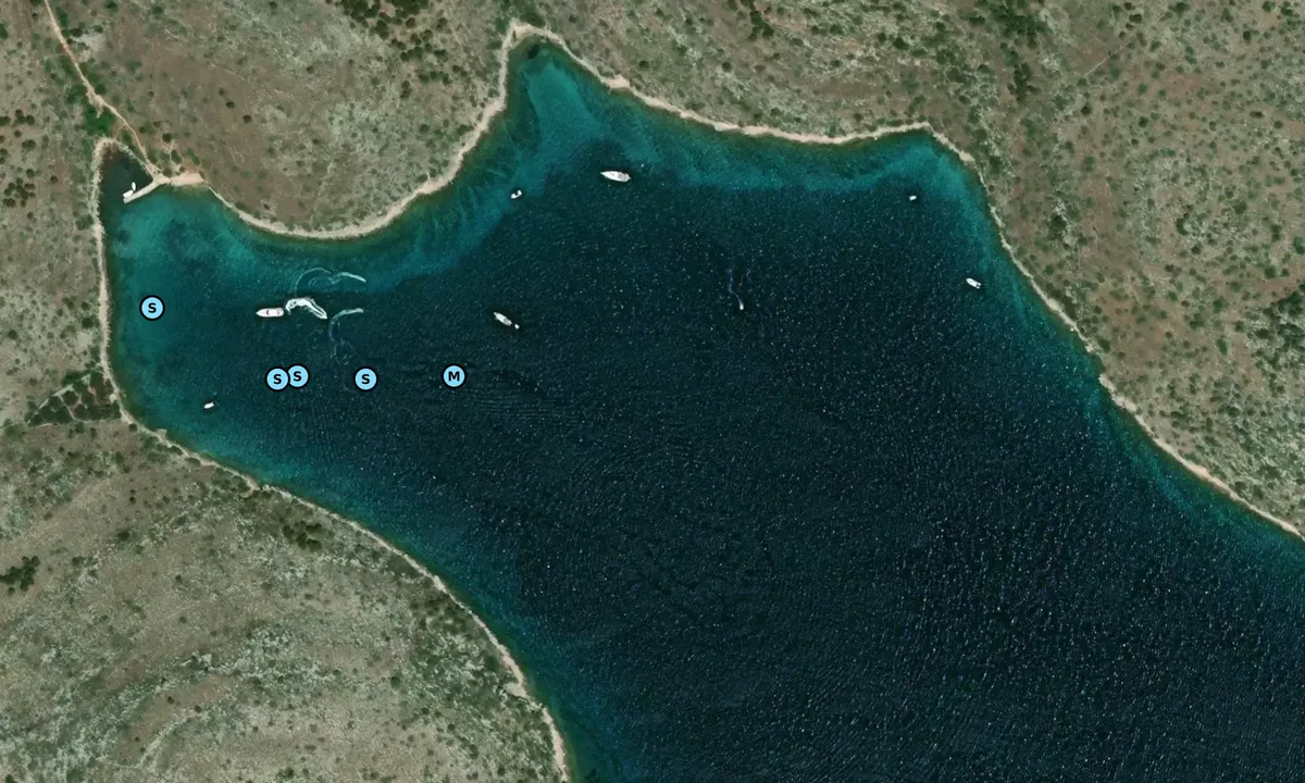 Satelite image of Uvala Cuscica