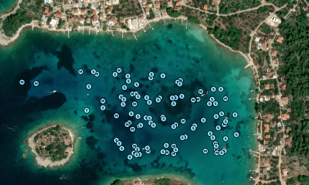 Satelite image of Uvala Gradina