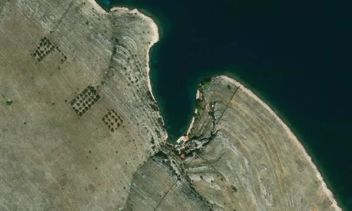Satelite image of Uvala Kornati