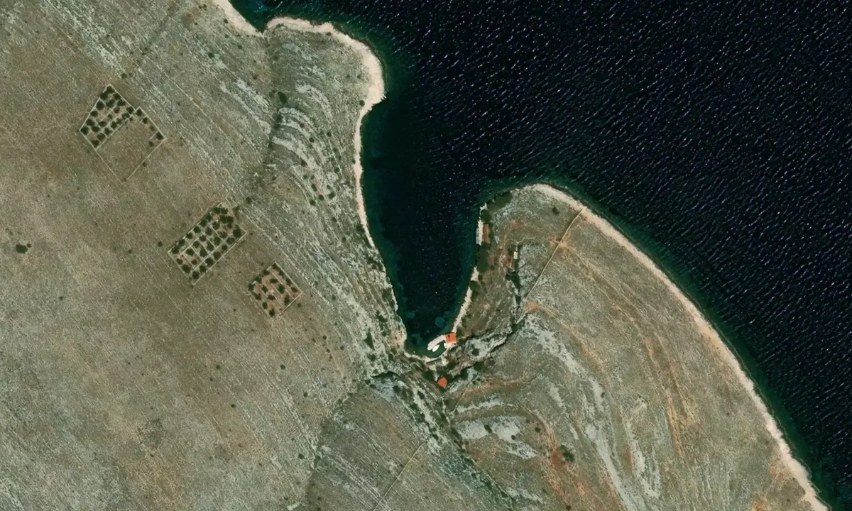 Satelite image of Uvala Kornati