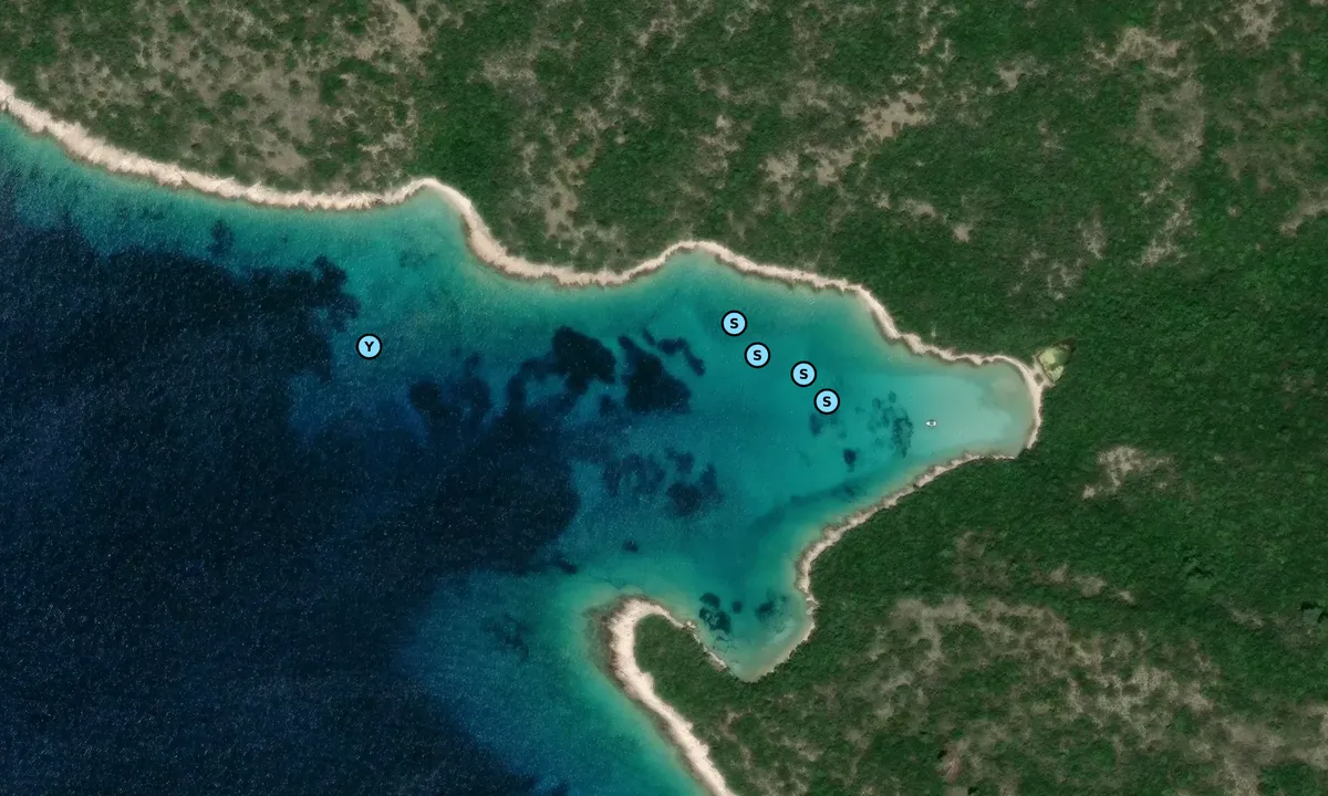 Satelite image of Uvala Križica