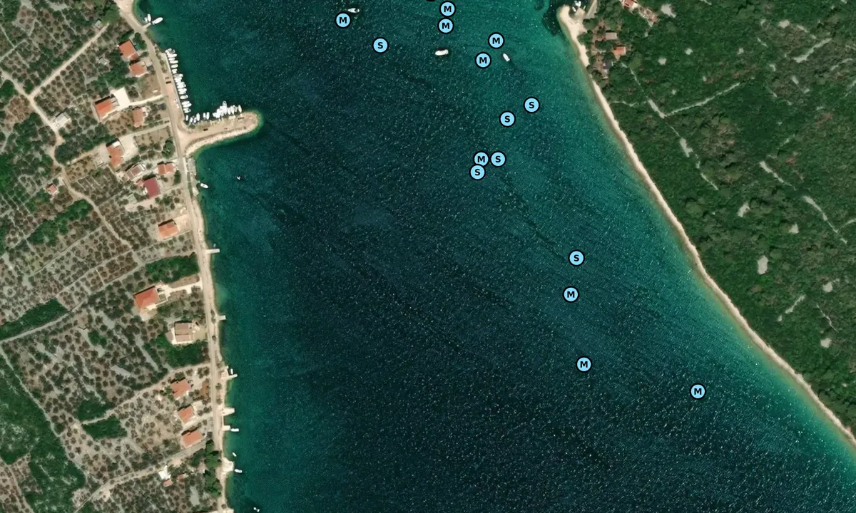 Satelite image of Uvala Lamljana Mala