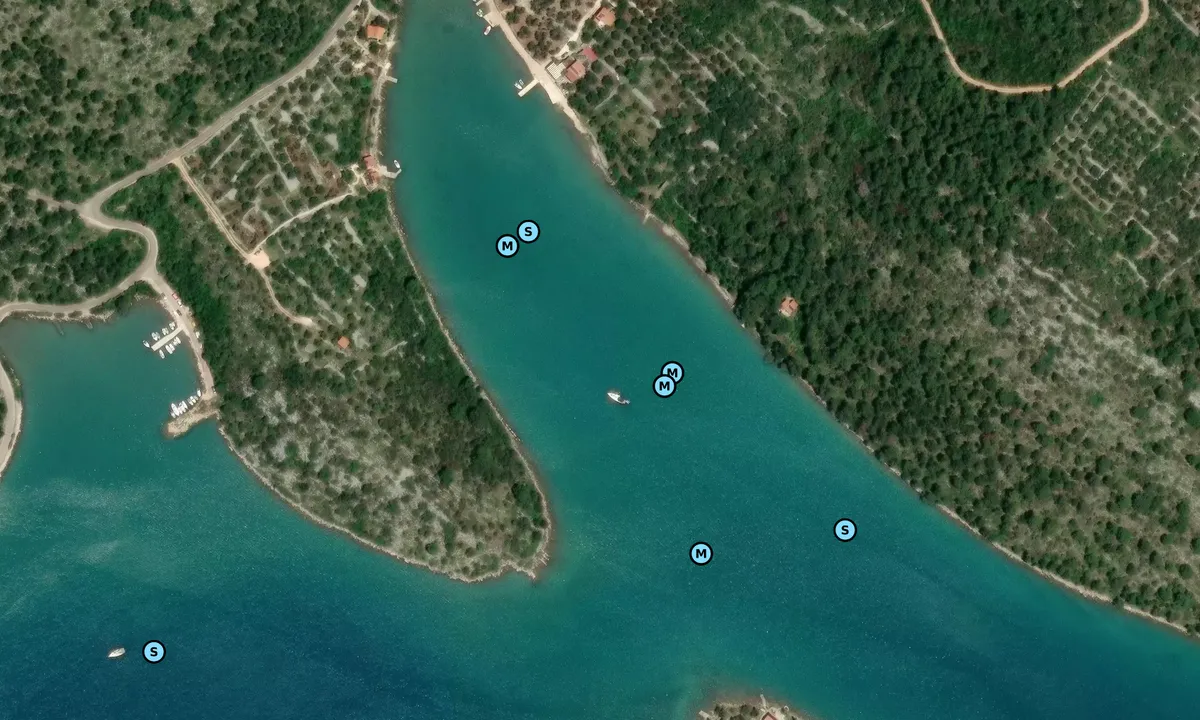 Satelite image of Uvala Magrovica