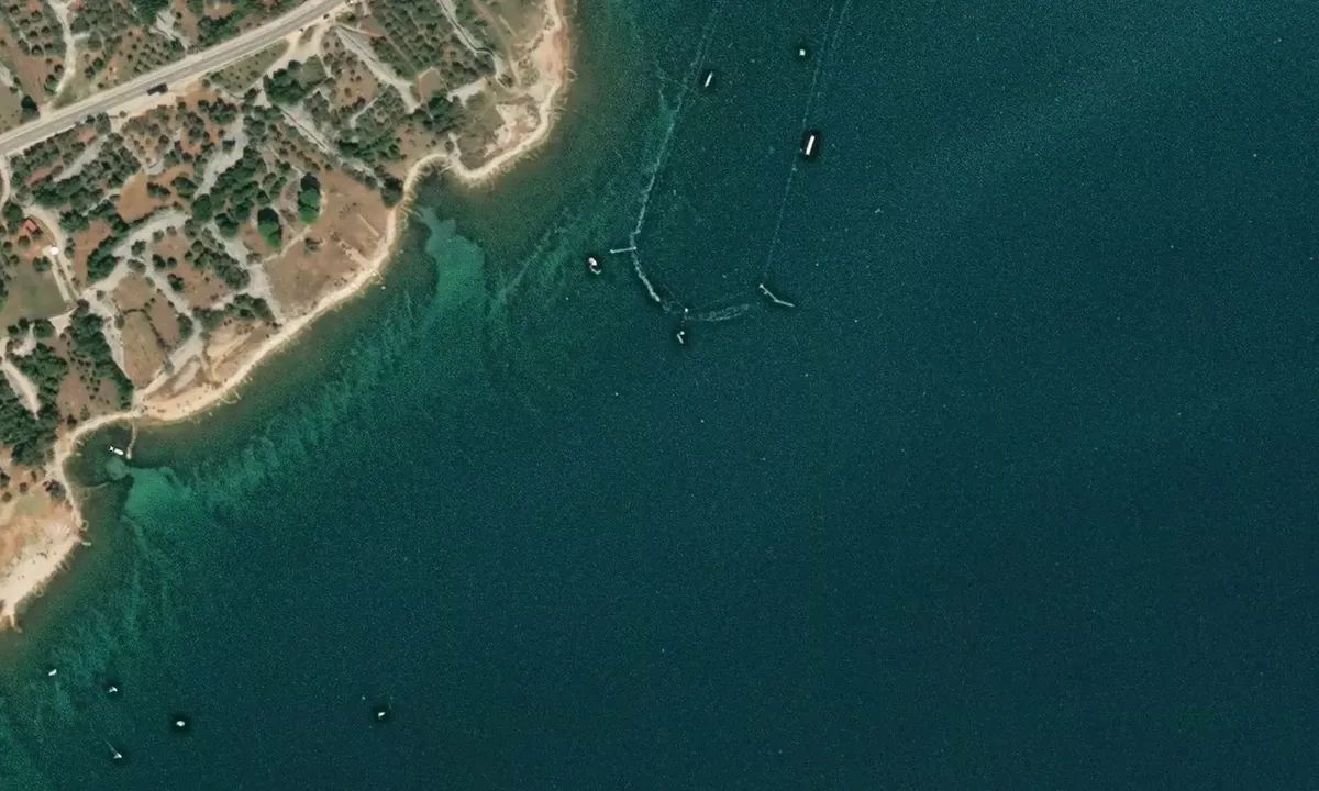Satelite image of Uvala Malo More