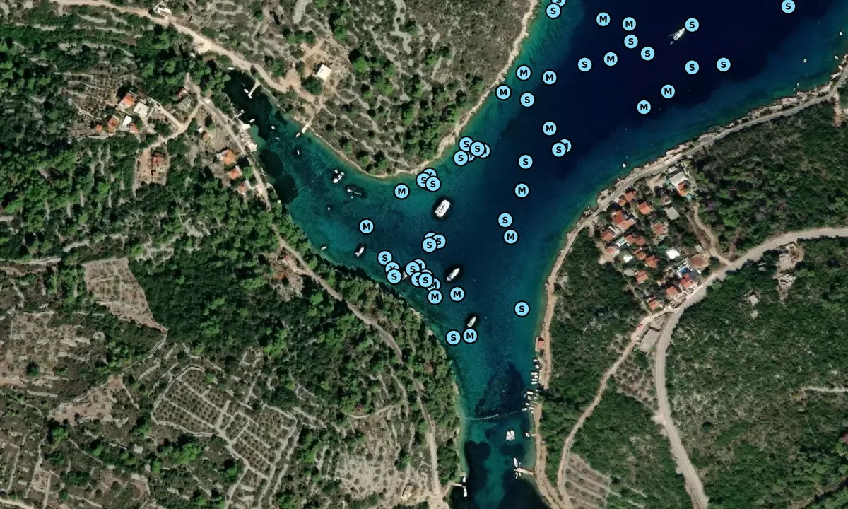 Satelite image of Uvala Maslinica