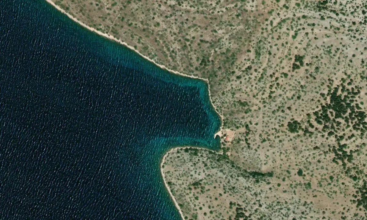 Satelite image of Uvala Maslinovica