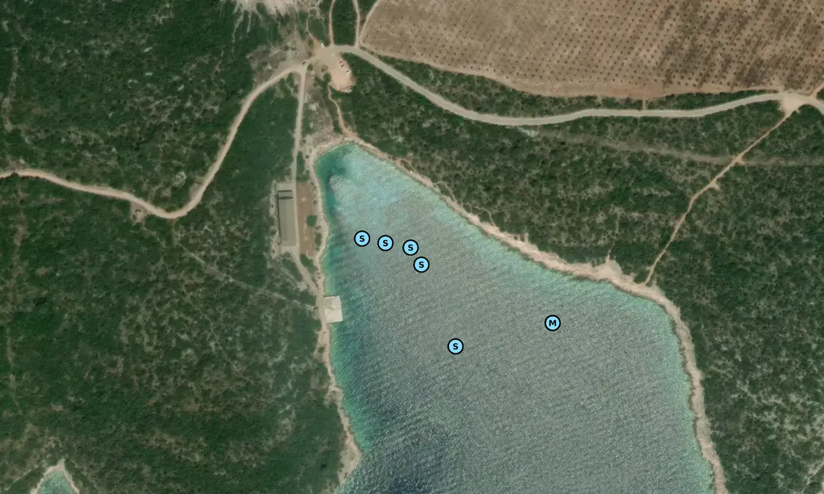 Satelite image of Uvala Meja