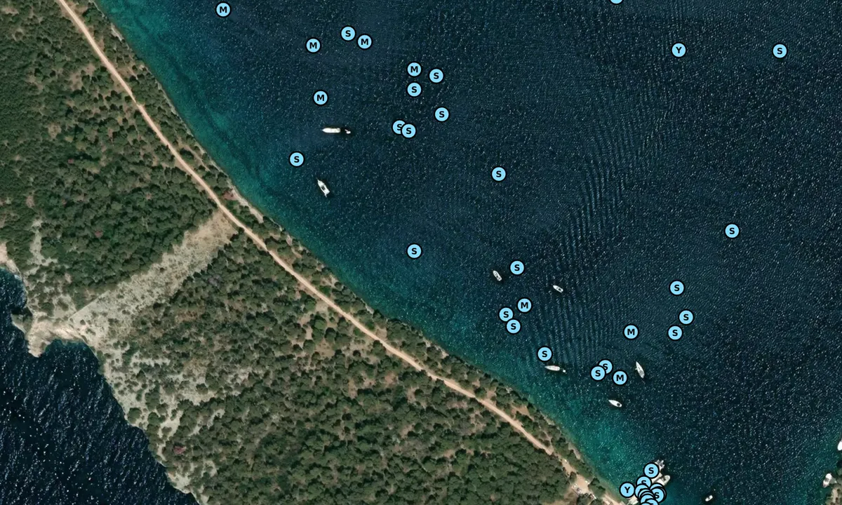 Satelite image of Uvala Mir