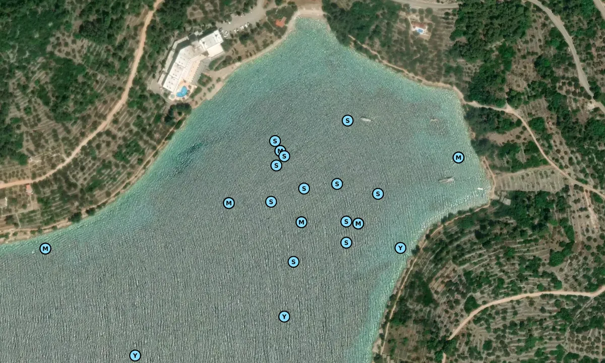 Satelite image of Uvala Plitvine
