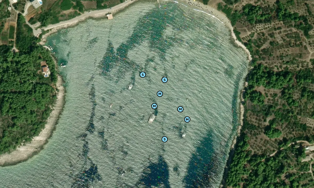 Satelite image of Uvala Przina - Lumbarda