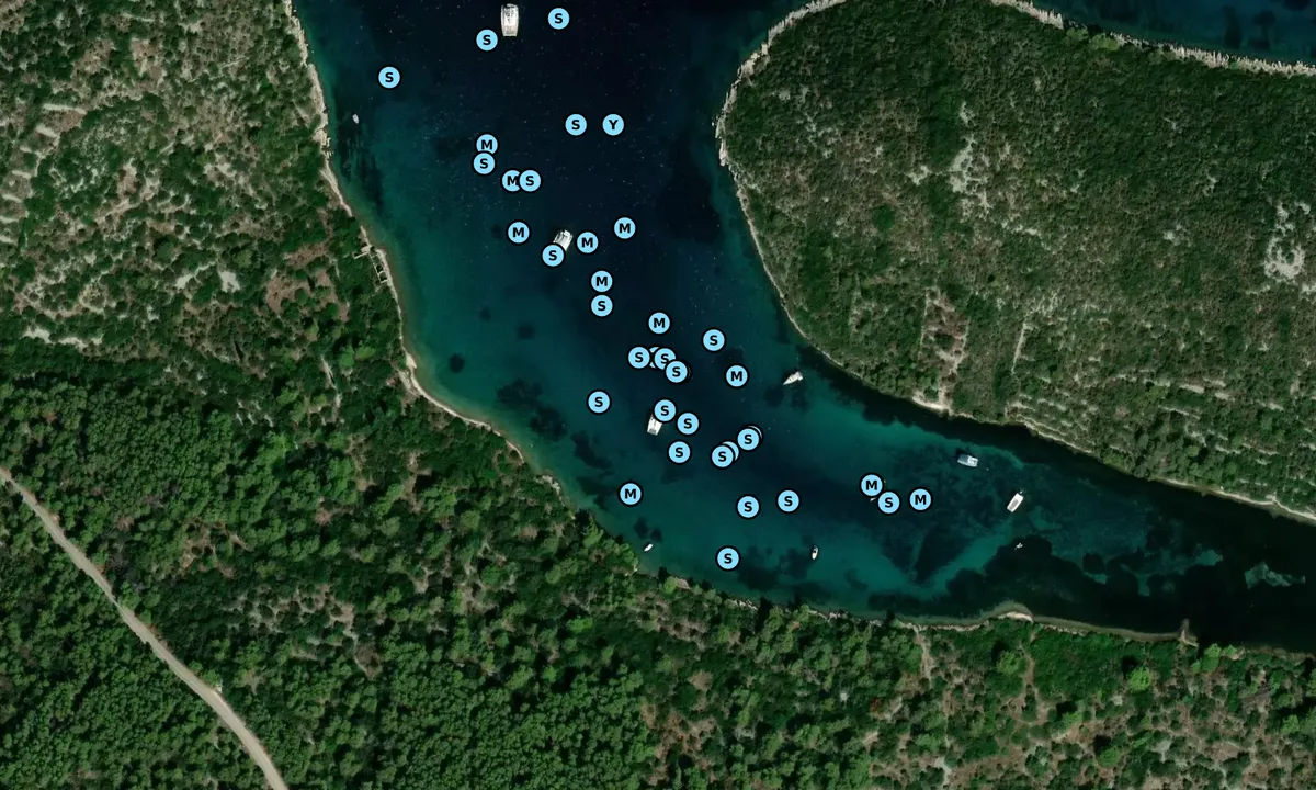 Satelite image of Uvala Racetinovac