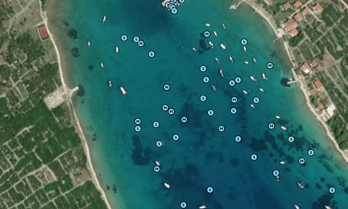 Satelite image of Uvala Široka Ist