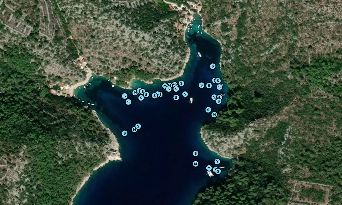 Satelite image of Uvala Stračinska